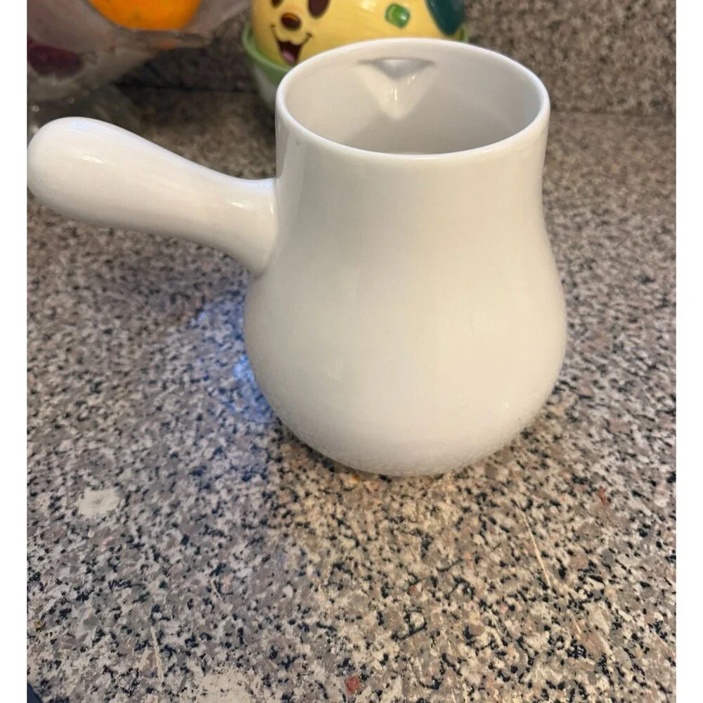 Williams Sonoma Hot Chocolate Pot No Cover White Ceramic Microwave Safe